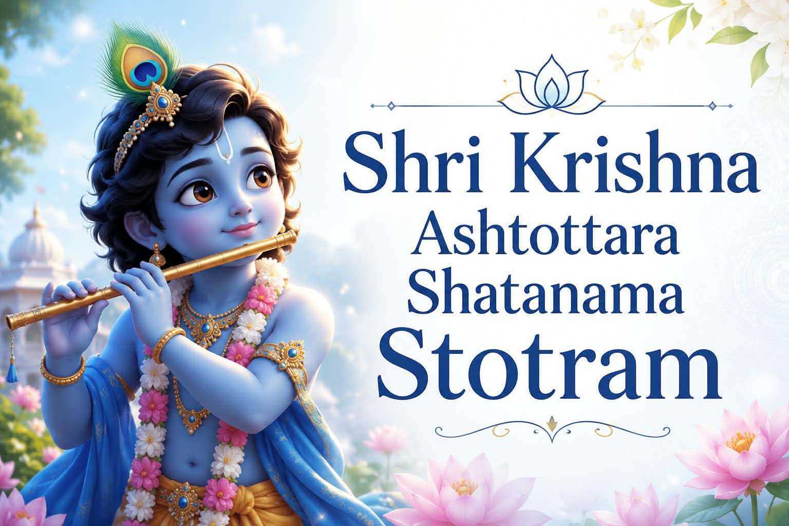 Janmashtami Special | Shri Krishna Ashtottara Shatanama Stotram | 108 Names — Vedalaya video course
