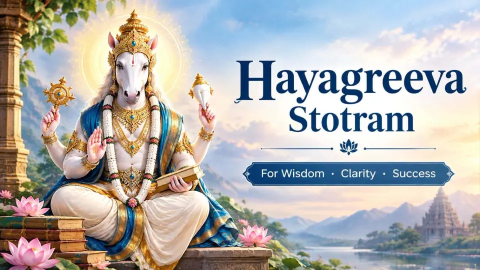 Hayagreeva Stotram | Powerful Sanskrit Prayer for Knowledge & Wisdom — Vedalaya video course