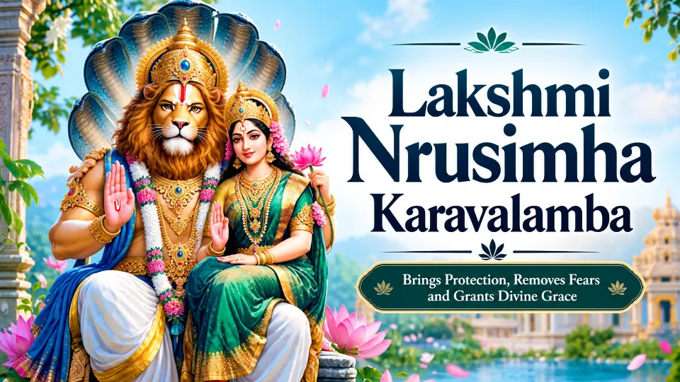 Lakshmi Nrusimha Karavalamba Stotram | Powerful Protection & Divine Grace | Lakshmi Narasimha — Vedalaya video course