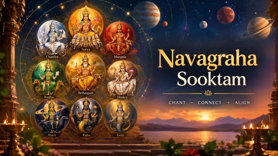 Navagraha Sooktam | Navagraha Mantras | Sanskrit Vedic Chanting | Vedalaya — Vedalaya video course