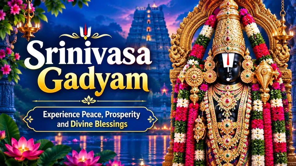 Srinivasa Gadyam | Sri Venkateswara Gadyam | Lord Balaji Stotram — Vedalaya video course