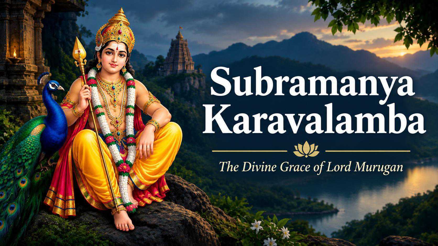 Subramanya Karavalamba Stotram | Lord Subramanya | Murugan Devotional | Skanda Stotram — Vedalaya video course